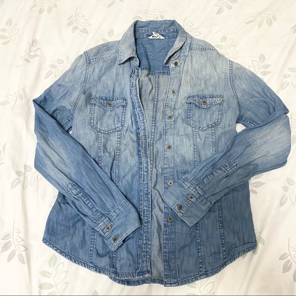Calvin Klein Denim Button Shirt - Size XS - Picture 1 of 5